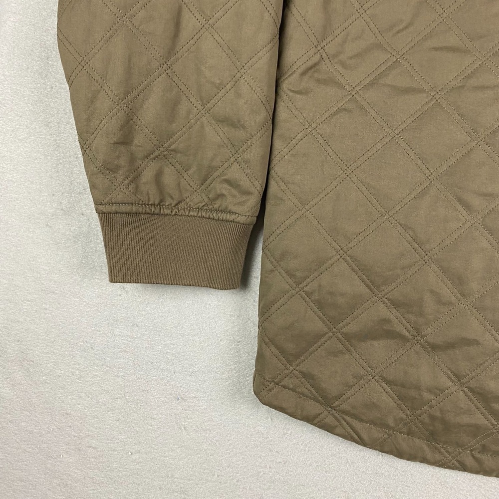 BYLT Premium Jacket Bomber Hi-Lo Reversible brown Gray Quilted Full Zip XL - Picture 8 of 15